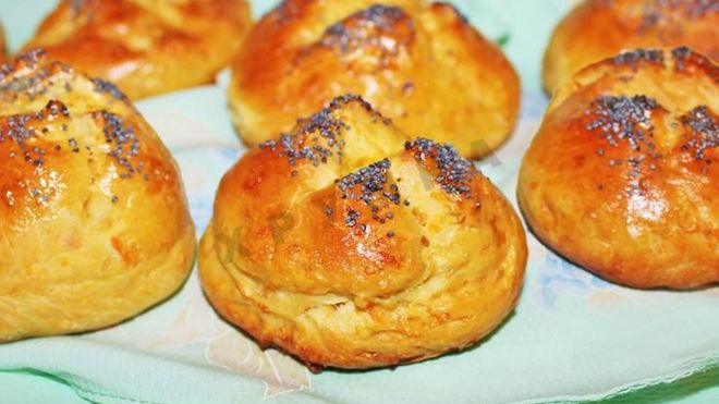 Рецепт морковных булочек с морковью и маком