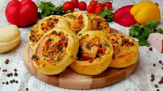 Рецепт закусочных булочек