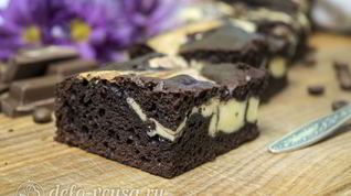Рецепт Брауни-чизкейка