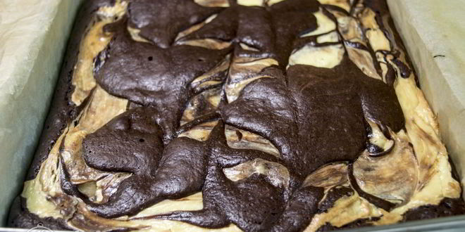 Рецепт брауни-чизкейка