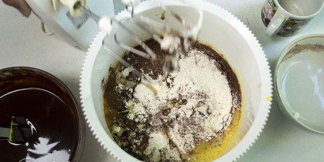 Рецепт брауни-чизкейка