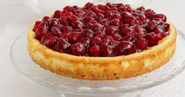 Рецепт Чизкейка на овсяной основе с вишней