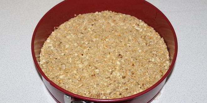 Рецепт чизкейка на овсяной основе с вишней