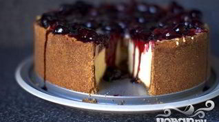 Рецепт Чизкейка Нью-Йорк с вишней