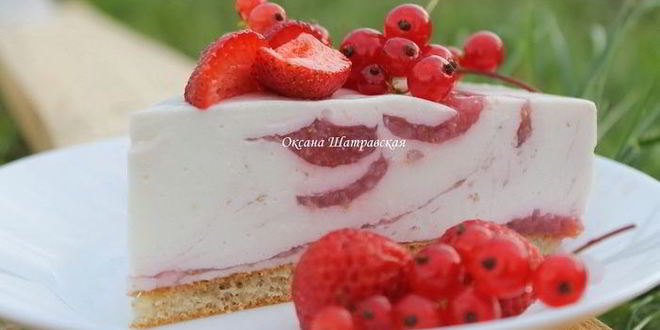 Рецепт чизкейка с ягодным миксом
