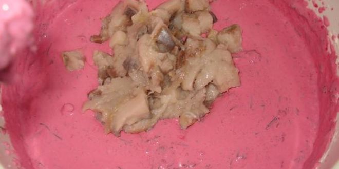 Рецепт чизкейка свекольного с сельдью