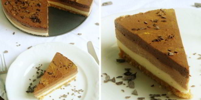 Рецепт чизкейка три шоколада