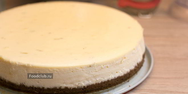 Рецепт лаймового чизкейка с малиновым соусом