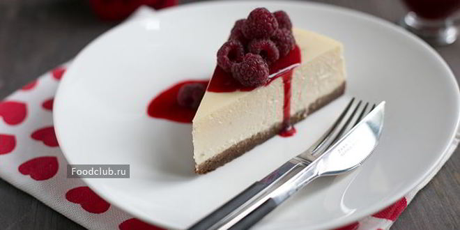 Рецепт лаймового чизкейка с малиновым соусом