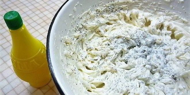 Рецепт лимонного чизкейка с марципаном и маком