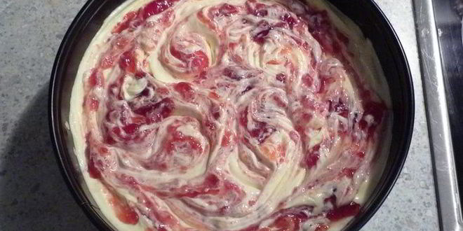 Рецепт мраморного чизкейка без основы