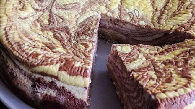 Рецепт мраморного чизкейка