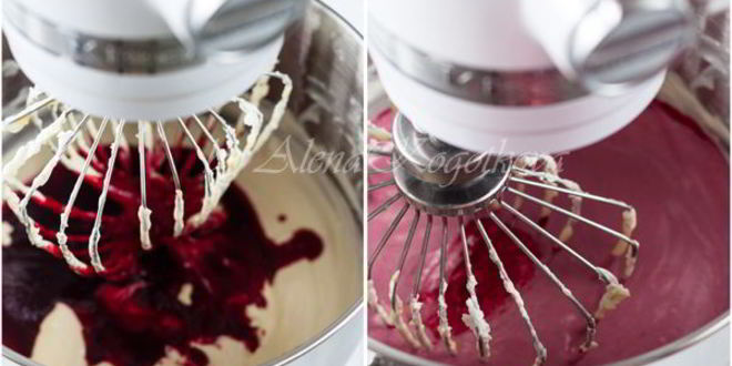 Рецепт мраморного клюквенного чизкейка