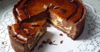 Рецепт Мраморного шоколадного чизкейка