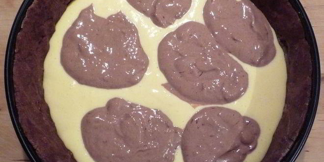 Рецепт мраморного шоколадного чизкейка