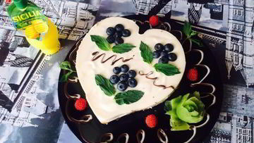 Рецепт Нежного чизкейка с голубикой