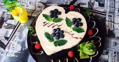 Рецепт Нежного чизкейка с голубикой