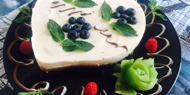 Рецепт нежного чизкейка с голубикой