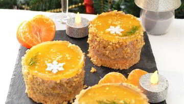 Рецепт Печеночно-орехового чизкейк Праздничное настроение