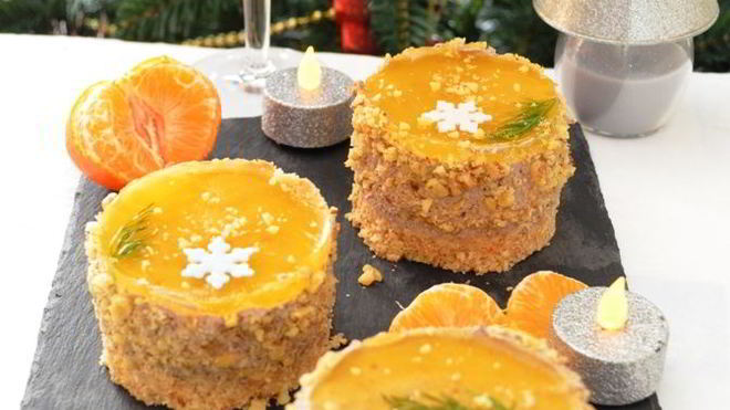 Рецепт печеночно-орехового чизкейк праздничное настроение