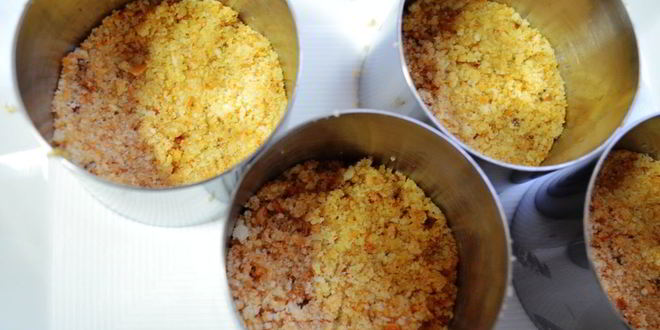 Рецепт печеночно-орехового чизкейк праздничное настроение