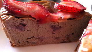 Рецепт Шоколадного чизкейка с клубникой