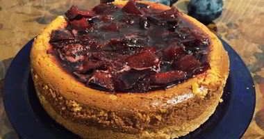 Рецепт Сливового тарта-чизкейка