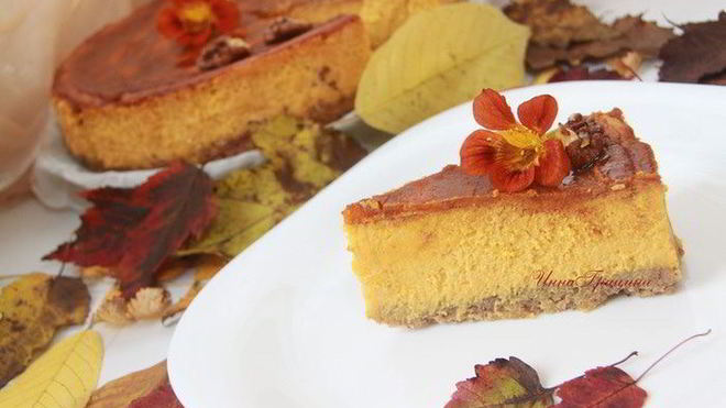 Рецепт тыквенного чизкейка осень