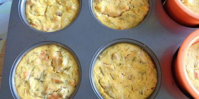 Рецепт тыквенных мини-чизкейков с лососем