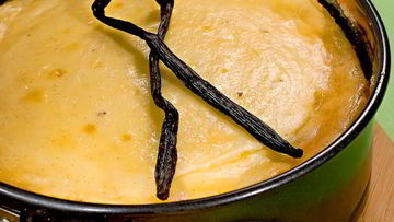 Рецепт Ванильного чизкейка с грецкими орехами