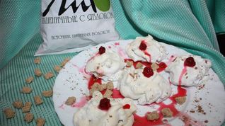 Рецепт Десерта Хворост под снегом