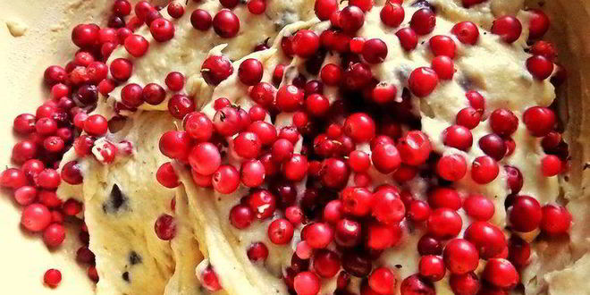 Рецепт бруснично-шоколадных кексы