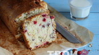 Рецепт Кекса с клюквой и орехами