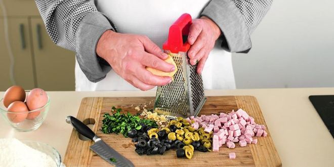 Рецепт кекса с оливками, сыром и ветчиной