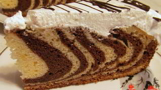 Рецепт Кекса Зебра на сметане