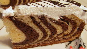 Рецепт Кекса Зебра на сметане