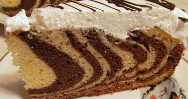 Рецепт Кекса Зебра на сметане