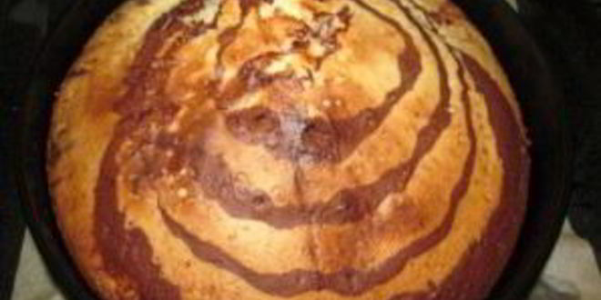 Рецепт кекса зебра на сметане