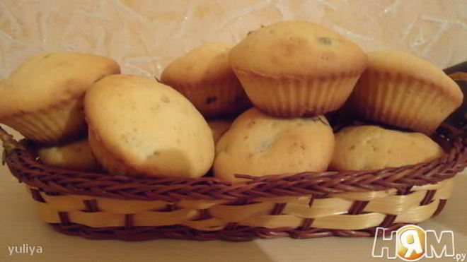 Рецепт кексов с изюмом