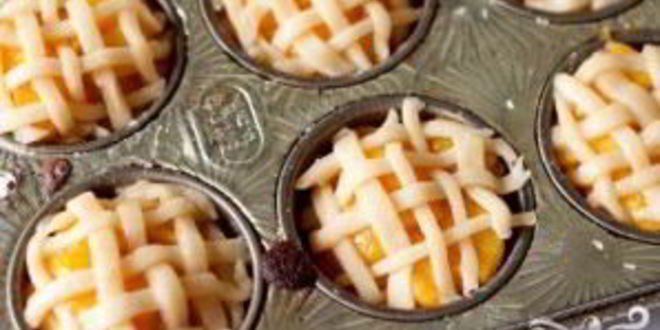 Рецепт кексов с персиковой начинкой и имбирным кремом