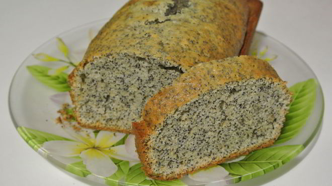 Рецепт простого кекса с маком