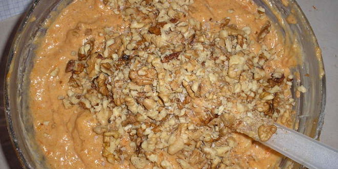 Рецепт пряного тыквенного кекса с орехами