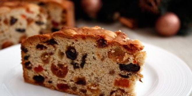 Рецепт Рождественского кекса с сухофруктами и орехами