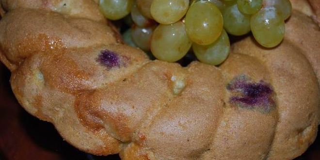 Рецепт Винного кекса с виноградом