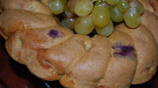 Рецепт винного кекса с виноградом