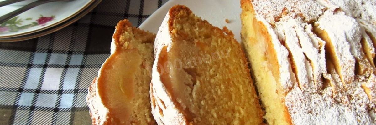 Рецепт Яблочного кекса с яблоками