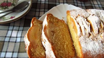 Рецепт Яблочного кекса с яблоками