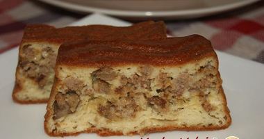 Рецепт Заливного кекса с фаршем и грибами