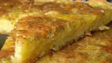 Рецепт Хачапури из тертого картофеля с сыром и чесноком