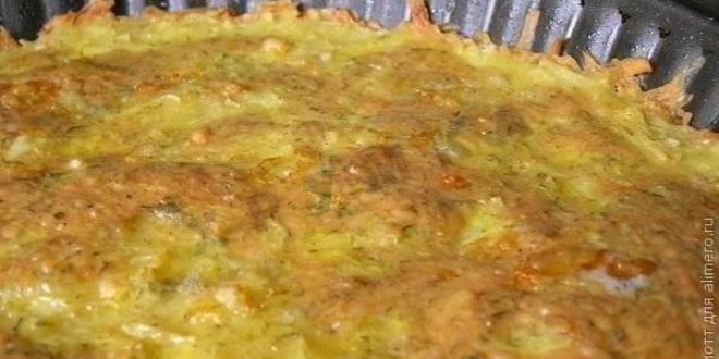 Рецепт хачапури из тертого картофеля с сыром и чесноком